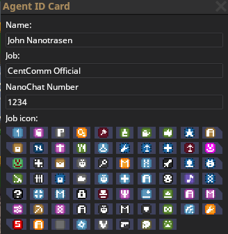 An image of the Admin ID UI being used
